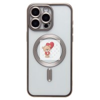 Чехол-накладка для Apple iPhone 15 Pro Max (титановый) - SM027 SafeMag