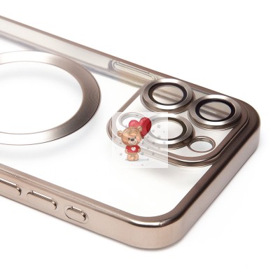 Чехол-накладка для Apple iPhone 15 Pro Max (титановый) - SM027 SafeMag
