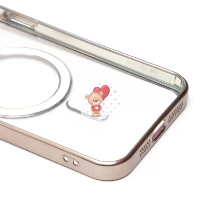 Чехол-накладка для Apple iPhone 15 Pro Max (титановый) - SM027 SafeMag