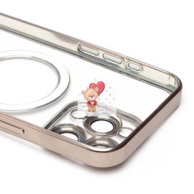 Чехол-накладка для Apple iPhone 15 Pro Max (титановый) - SM027 SafeMag