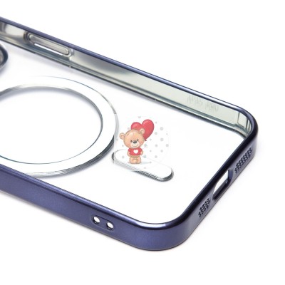 Чехол-накладка для Apple iPhone 15 Pro (титановый синий) - SM027 SafeMag