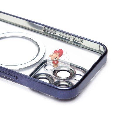 Чехол-накладка для Apple iPhone 15 Pro (титановый синий) - SM027 SafeMag