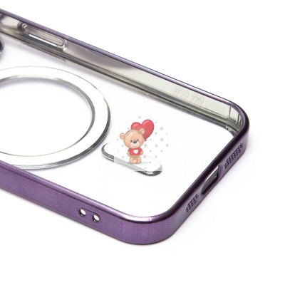 Чехол-накладка для Apple iPhone 15 Pro (темно-фиолетовый) - SM027 SafeMag