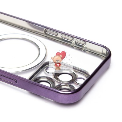 Чехол-накладка для Apple iPhone 15 Pro (темно-фиолетовый) - SM027 SafeMag