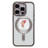 Чехол-накладка для Apple iPhone 15 Pro (титановый) - SM027 SafeMag