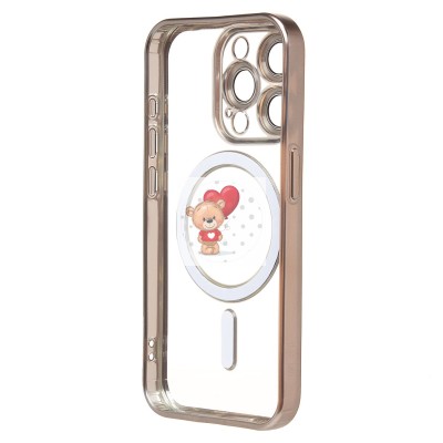 Чехол-накладка для Apple iPhone 15 Pro (титановый) - SM027 SafeMag