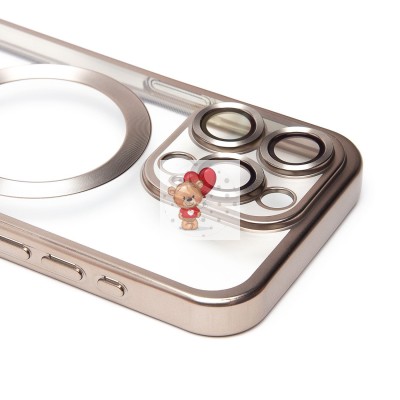 Чехол-накладка для Apple iPhone 15 Pro (титановый) - SM027 SafeMag