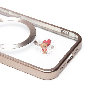 Чехол-накладка для Apple iPhone 15 Pro (титановый) - SM027 SafeMag