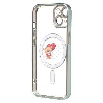 Чехол-накладка для Apple iPhone 15 (зеленый) - SM027 SafeMag