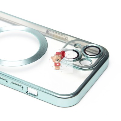 Чехол-накладка для Apple iPhone 15 (зеленый) - SM027 SafeMag