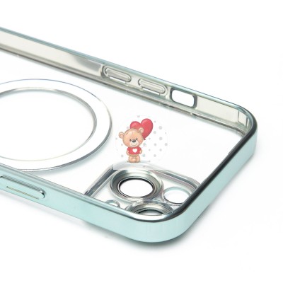 Чехол-накладка для Apple iPhone 15 (зеленый) - SM027 SafeMag