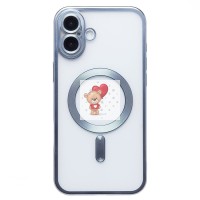 Чехол-накладка для Apple iPhone 16 Plus (синий) - SM027 SafeMag