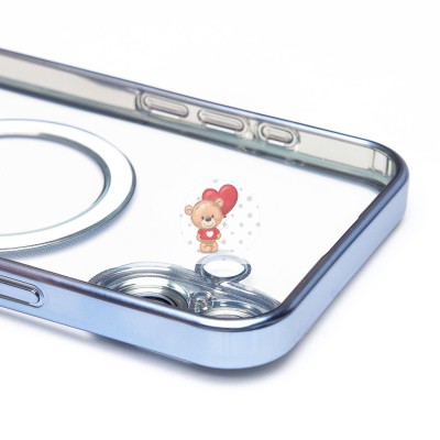 Чехол-накладка для Apple iPhone 16 Plus (синий) - SM027 SafeMag