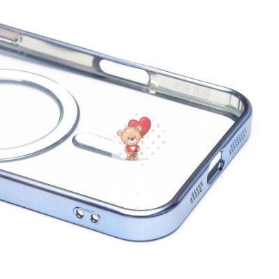 Чехол-накладка для Apple iPhone 16 Plus (синий) - SM027 SafeMag