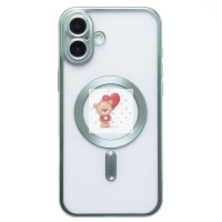 Чехол-накладка для Apple iPhone 16 Plus (зеленый) - SM027 SafeMag