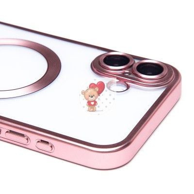 Чехол-накладка для Apple iPhone 16 Plus (розовый) - SM027 SafeMag