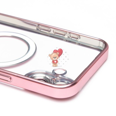 Чехол-накладка для Apple iPhone 16 Plus (розовый) - SM027 SafeMag