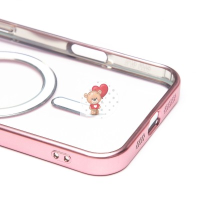 Чехол-накладка для Apple iPhone 16 Plus (розовый) - SM027 SafeMag