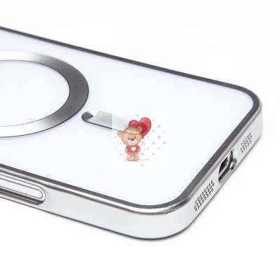 Чехол-накладка для Apple iPhone 16 Plus (серебяный) - SM027 SafeMag