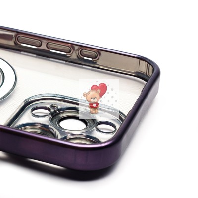 Чехол-накладка для Apple iPhone 16 Pro Max (темно-фиолетовый) - SM027 SafeMag