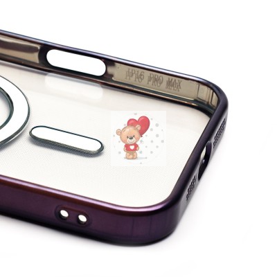 Чехол-накладка для Apple iPhone 16 Pro Max (темно-фиолетовый) - SM027 SafeMag