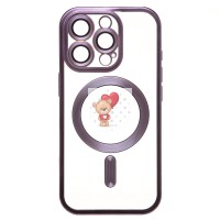 Чехол-накладка для Apple iPhone 16 Pro (темно-фиолетовый) - SM027 SafeMag