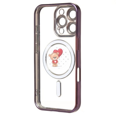 Чехол-накладка для Apple iPhone 16 Pro (темно-фиолетовый) - SM027 SafeMag