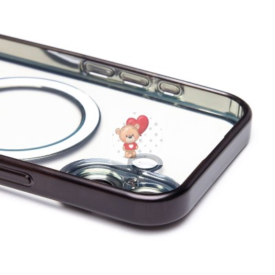 Чехол-накладка для Apple iPhone 16 (черный) - SM027 SafeMag