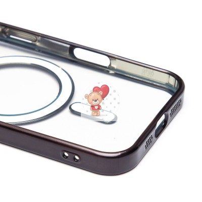 Чехол-накладка для Apple iPhone 16 (черный) - SM027 SafeMag