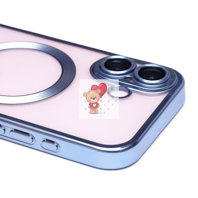 Чехол-накладка для Apple iPhone 16 (синий) - SM027 SafeMag