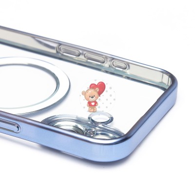 Чехол-накладка для Apple iPhone 16 (синий) - SM027 SafeMag