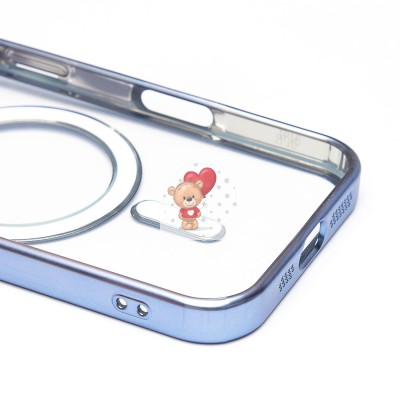 Чехол-накладка для Apple iPhone 16 (синий) - SM027 SafeMag