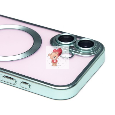 Чехол-накладка для Apple iPhone 16 (зеленый) - SM027 SafeMag Чехол-накладка для Apple iPhone 16 (зеленый) - SM027 SafeMag