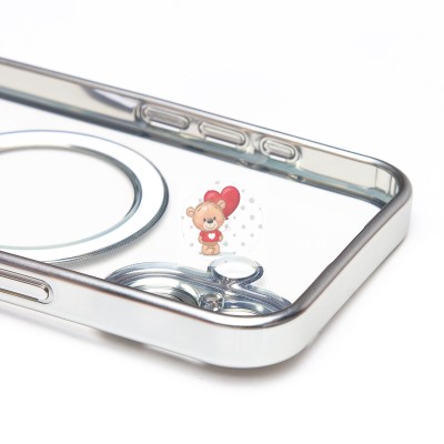 Чехол-накладка для Apple iPhone 16 (серебяный) - SM027 SafeMag Чехол-накладка для Apple iPhone 16 (серебяный) - SM027 SafeMag