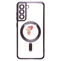 Чехол-накладка для Samsung Galaxy S21FE (темно-фиолетовый) - SM027 SafeMag Чехол-накладка для Samsung Galaxy S21FE (темно-фиолетовый) - SM027 SafeMag