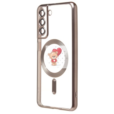 Чехол-накладка для Samsung Galaxy S21FE (титановый) - SM027 SafeMag Чехол-накладка для Samsung Galaxy S21FE (титановый) - SM027 SafeMag