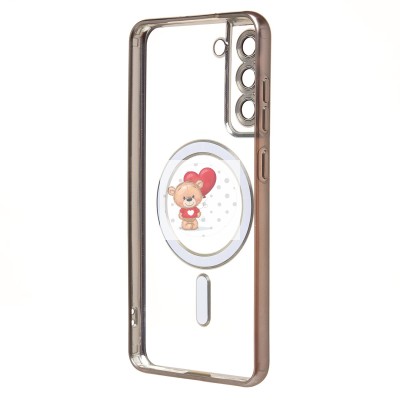 Чехол-накладка для Samsung Galaxy S21FE (титановый) - SM027 SafeMag Чехол-накладка для Samsung Galaxy S21FE (титановый) - SM027 SafeMag