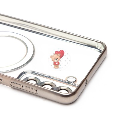 Чехол-накладка для Samsung Galaxy S21FE (титановый) - SM027 SafeMag Чехол-накладка для Samsung Galaxy S21FE (титановый) - SM027 SafeMag