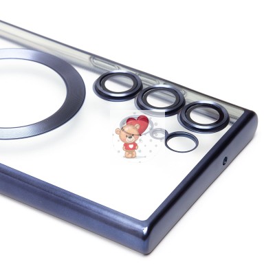 Чехол-накладка для Samsung Galaxy S23 Ultra (титановый синий) - SM027 SafeMag