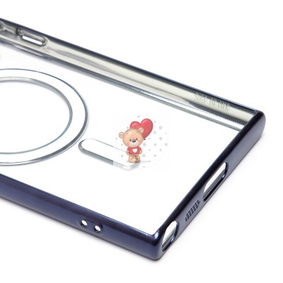 Чехол-накладка для Samsung Galaxy S23 Ultra (титановый синий) - SM027 SafeMag