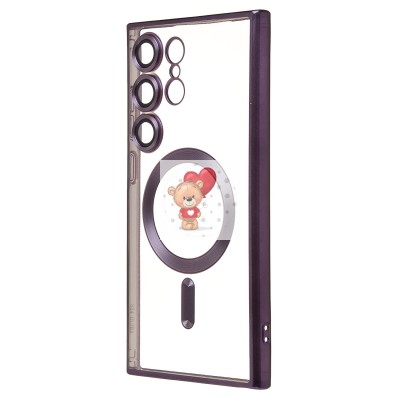 Чехол-накладка для Samsung Galaxy S24 Ultra (темно-фиолетовый) - SM027 SafeMag