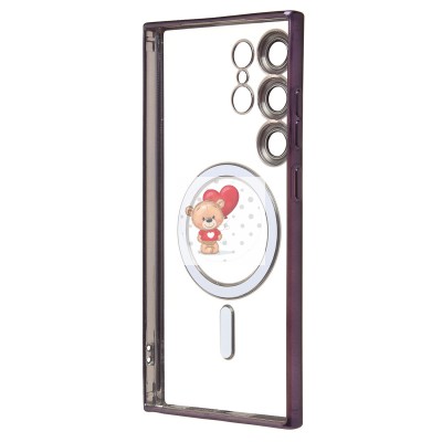 Чехол-накладка для Samsung Galaxy S24 Ultra (темно-фиолетовый) - SM027 SafeMag