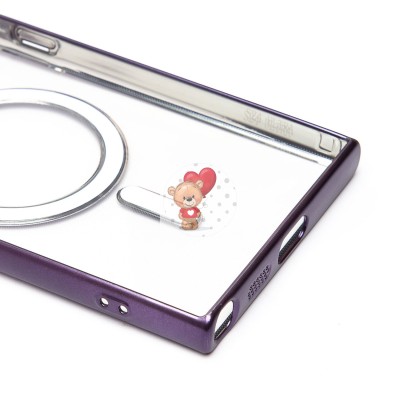 Чехол-накладка для Samsung Galaxy S24 Ultra (темно-фиолетовый) - SM027 SafeMag