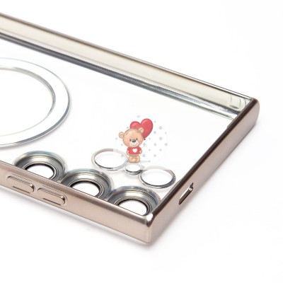 Чехол-накладка для Samsung Galaxy S24 Ultra (титановый) - SM027 SafeMag Чехол-накладка для Samsung Galaxy S24 Ultra (титановый) - SM027 SafeMag