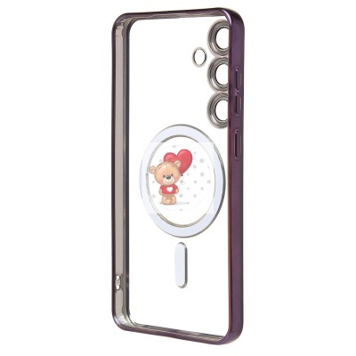 Чехол-накладка для Samsung Galaxy S24 (темно-фиолетовый) - SM027 SafeMag