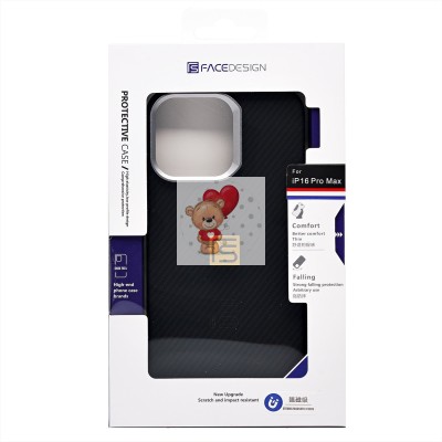 Чехол-накладка для Apple iPhone 16 Pro Max (черный) - SM028 SafeMag Carbon