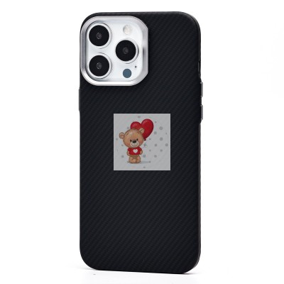 Чехол-накладка для Apple iPhone 16 Pro Max (черный) - SM028 SafeMag Carbon