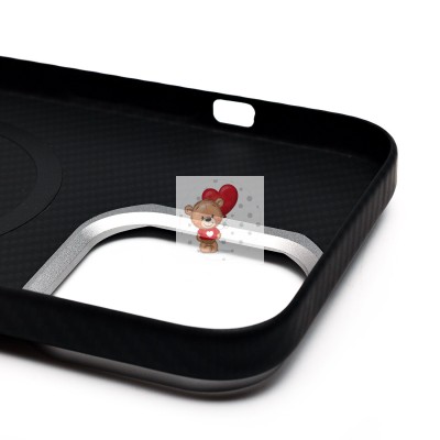 Чехол-накладка для Apple iPhone 16 Pro Max (черный) - SM028 SafeMag Carbon