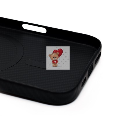 Чехол-накладка для Apple iPhone 16 Pro (черный) - SM028 SafeMag Carbon