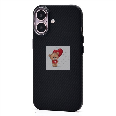 Чехол-накладка для Apple iPhone 16 (черный) - SM028 SafeMag Carbon